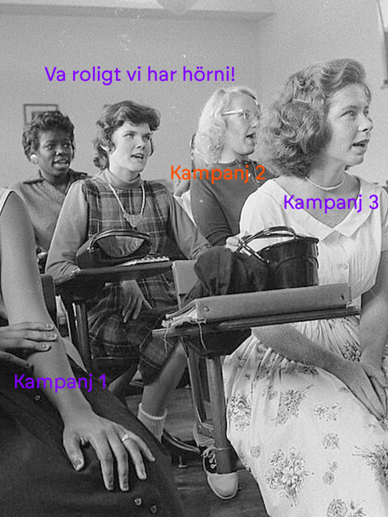 Klassrum med kvinnor